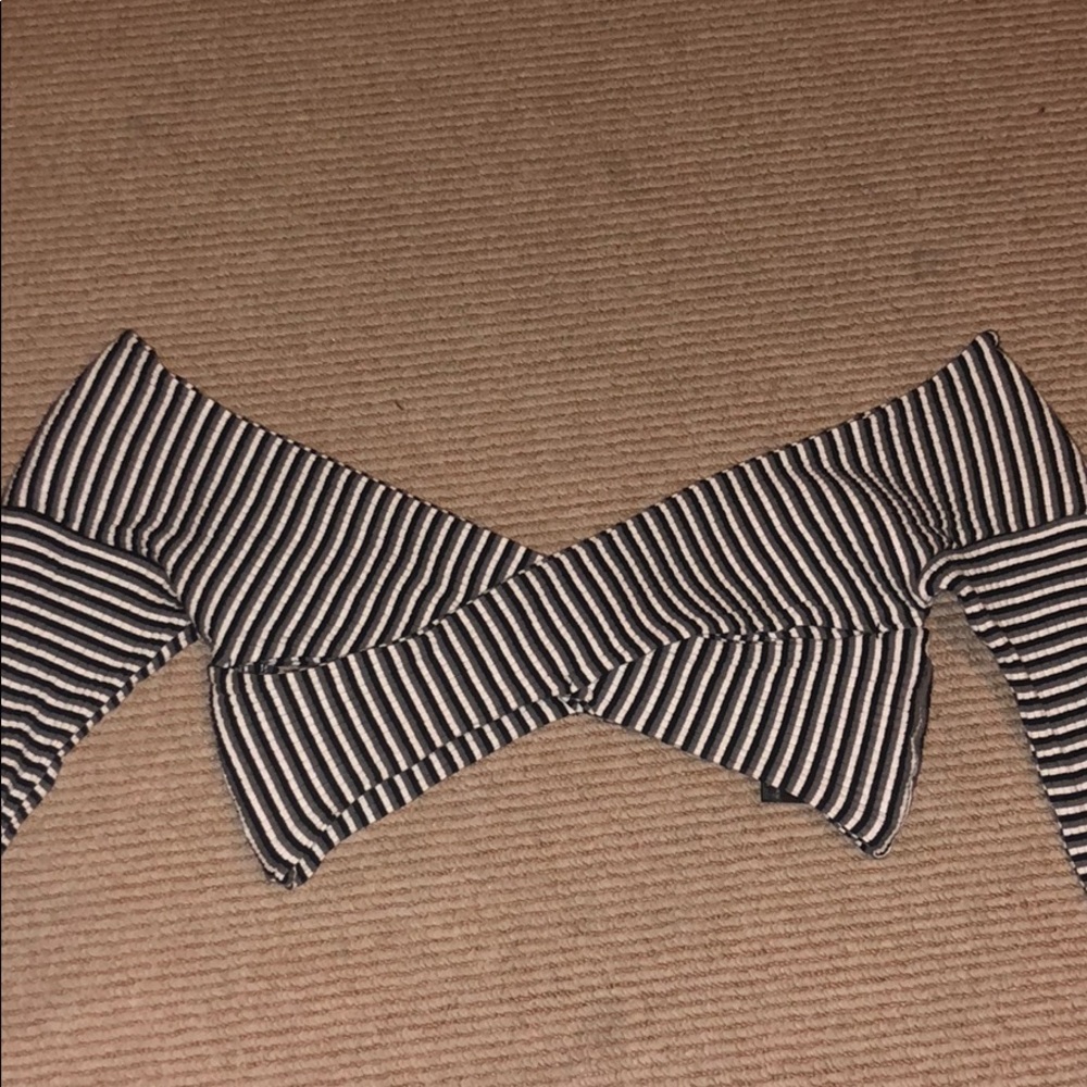 UO  front cross off the shoulder top/ bandeau